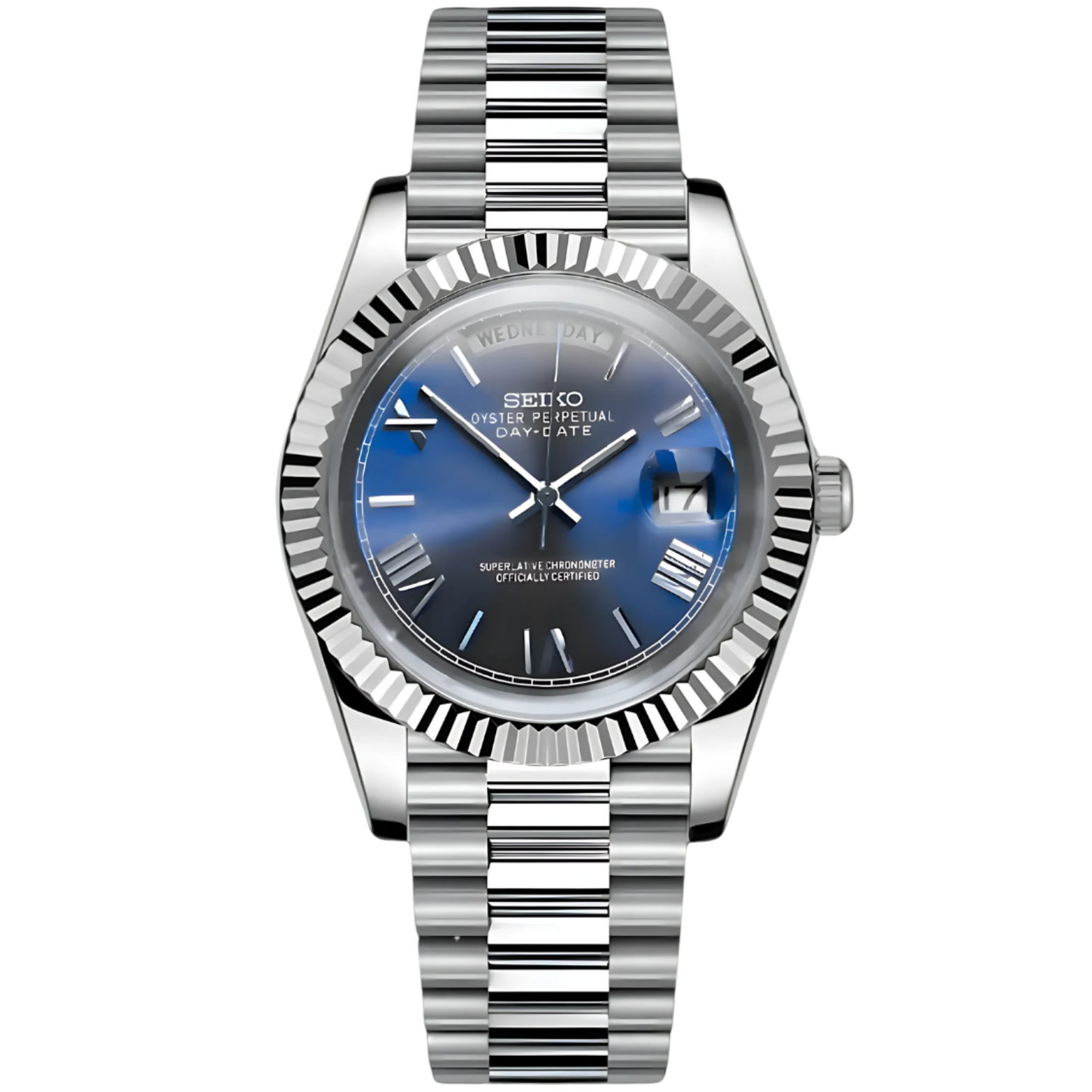SEIKOJUST | Day-Date Royal Blue