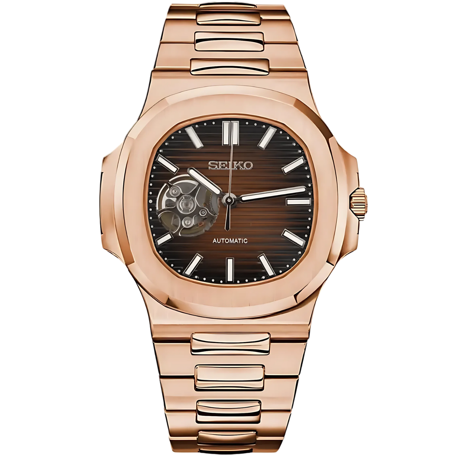 NAUTIKO | Rose Gold Open Heart