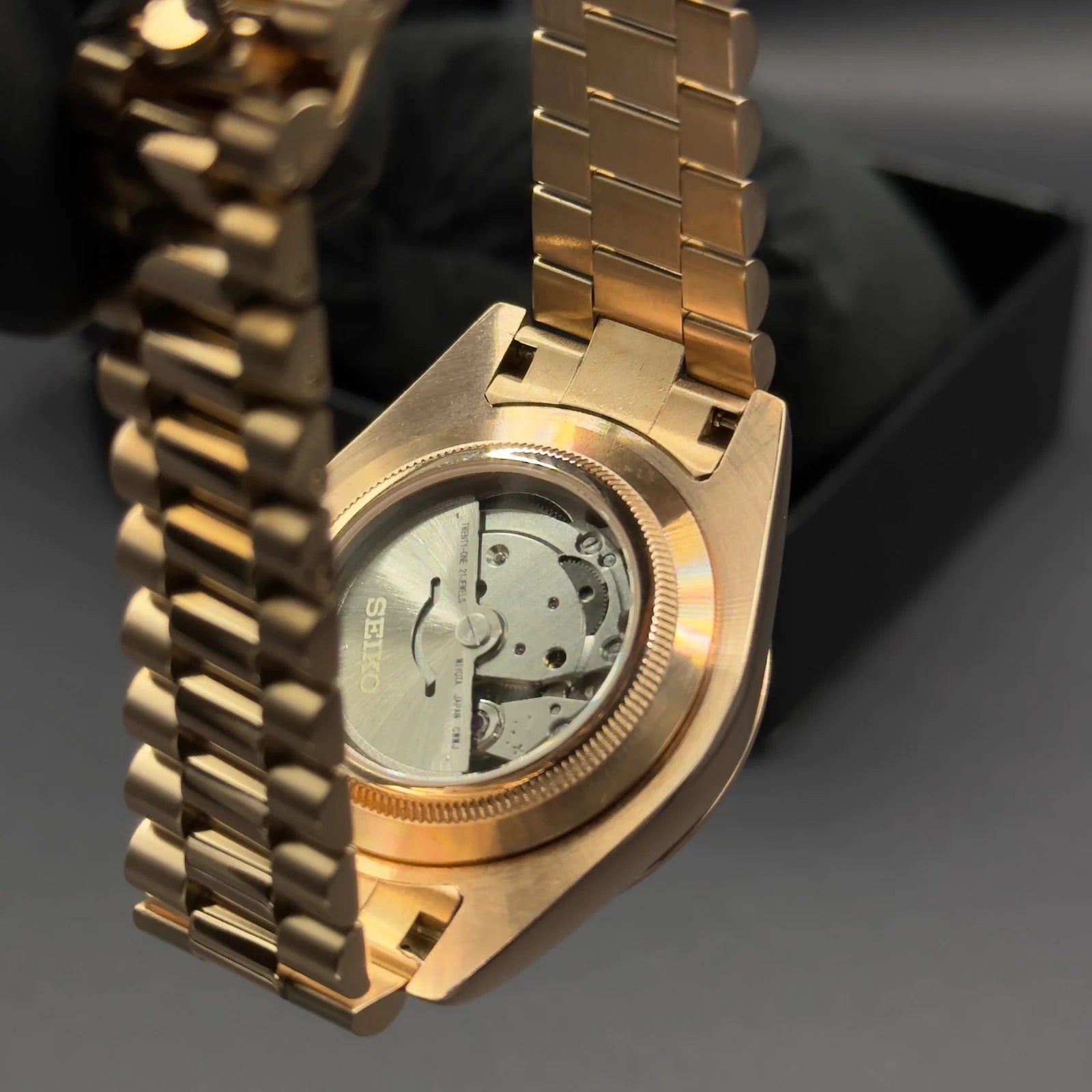 SEIKOJUST | Day-Date Mint Green Rose Gold