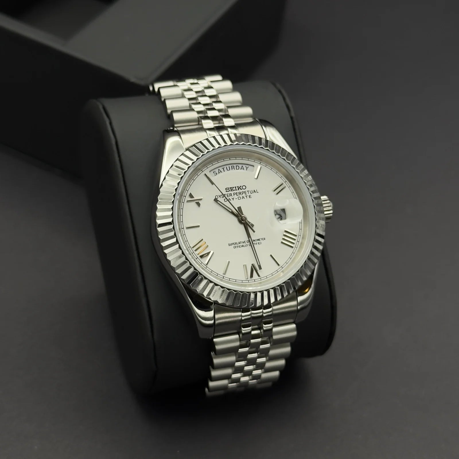 SEIKOJUST | Daye-Date Roman White