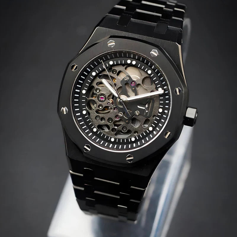 ROYAL SEIKOAK | Black Steel Skeleton