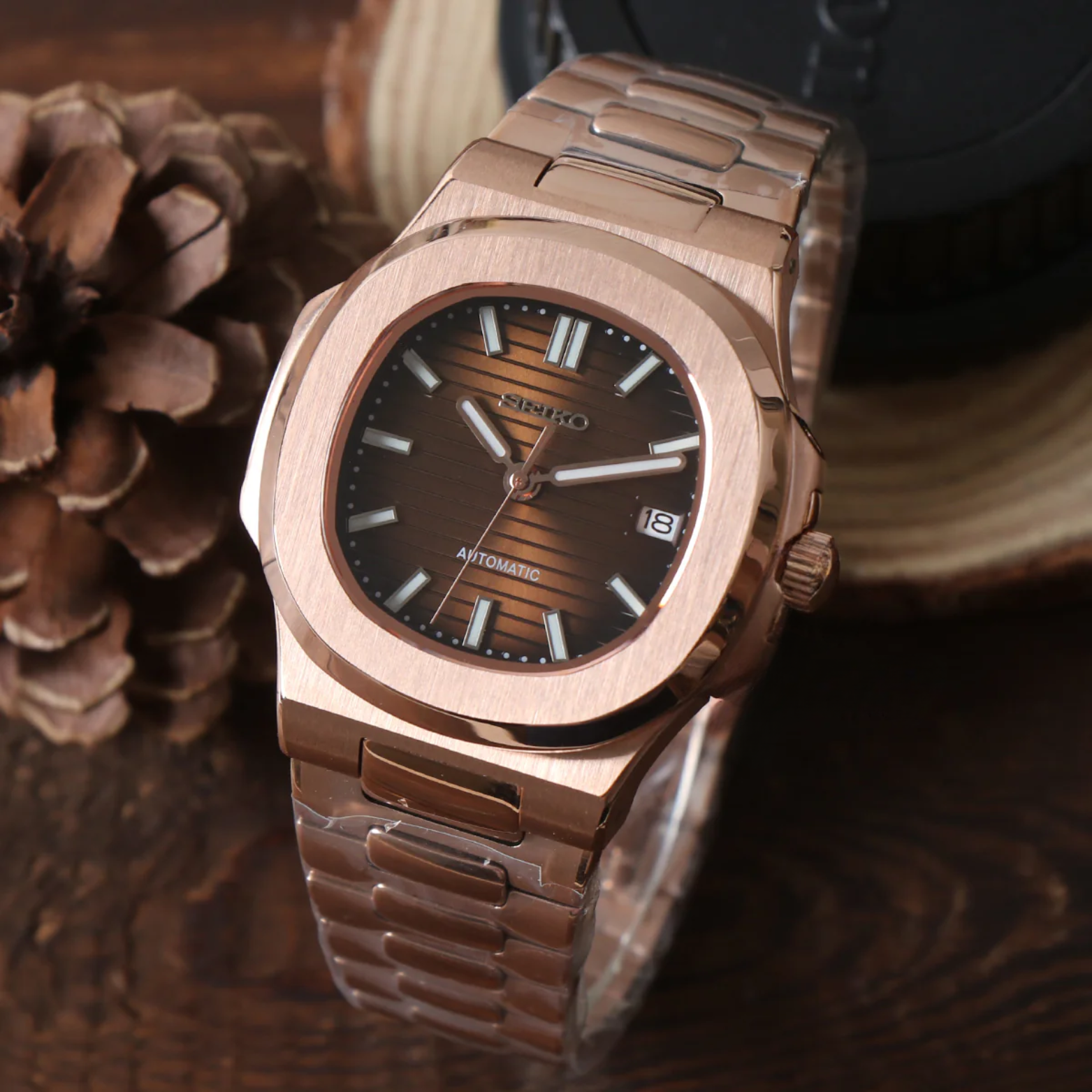 NAUTIKO | Rose Gold Brown