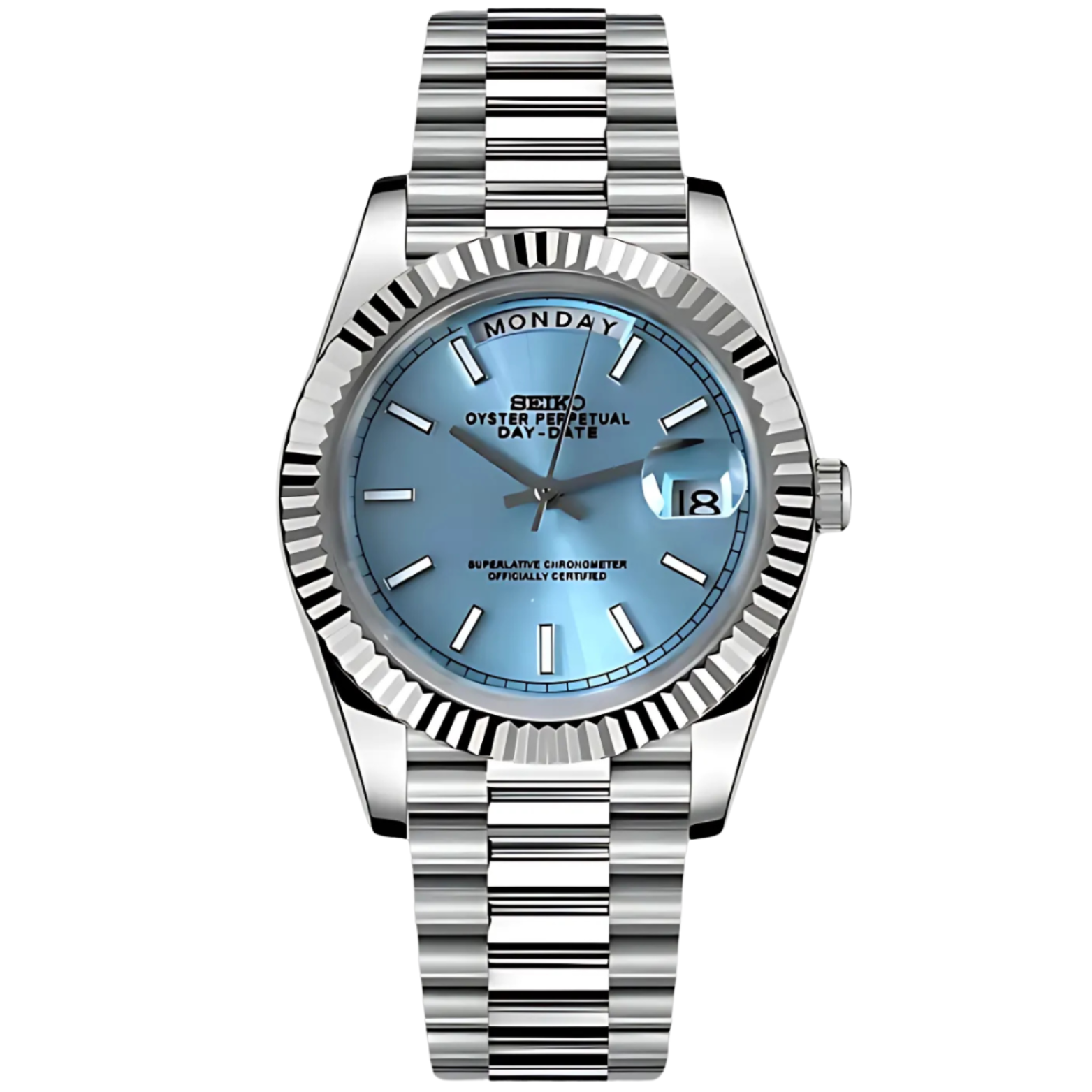 SEIKOJUST | Day-Date Ice Blue