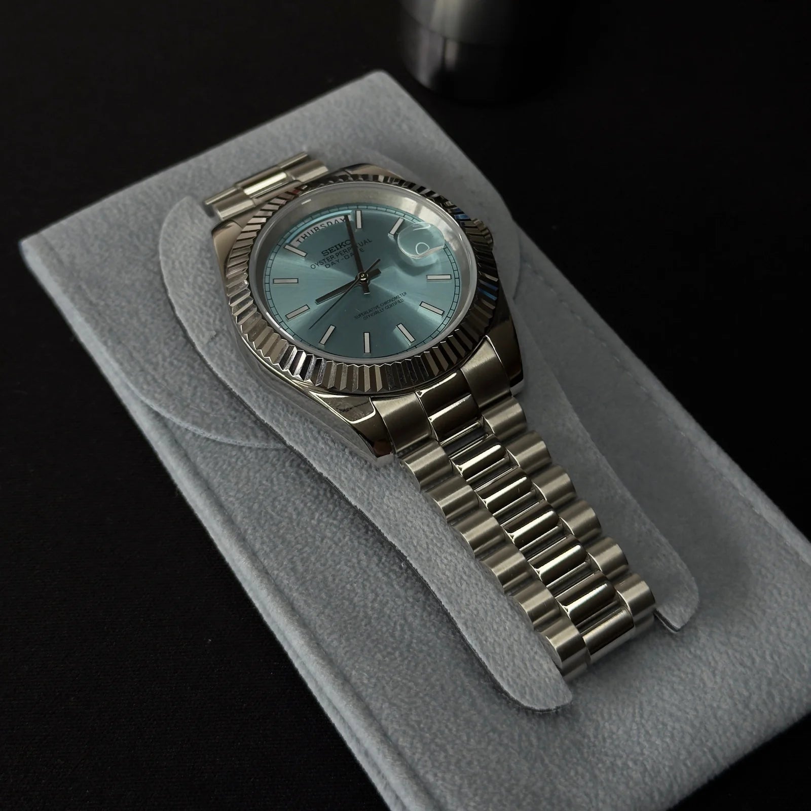SEIKOJUST | Day-Date Ice Blue